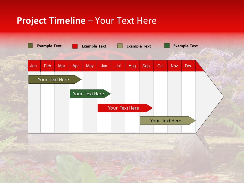 Pond House Garden PowerPoint Template