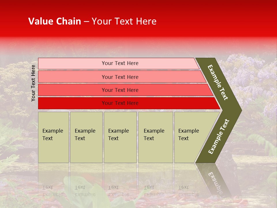 Pond House Garden PowerPoint Template