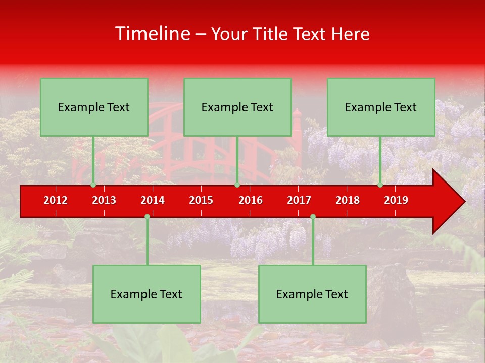 Pond House Garden PowerPoint Template