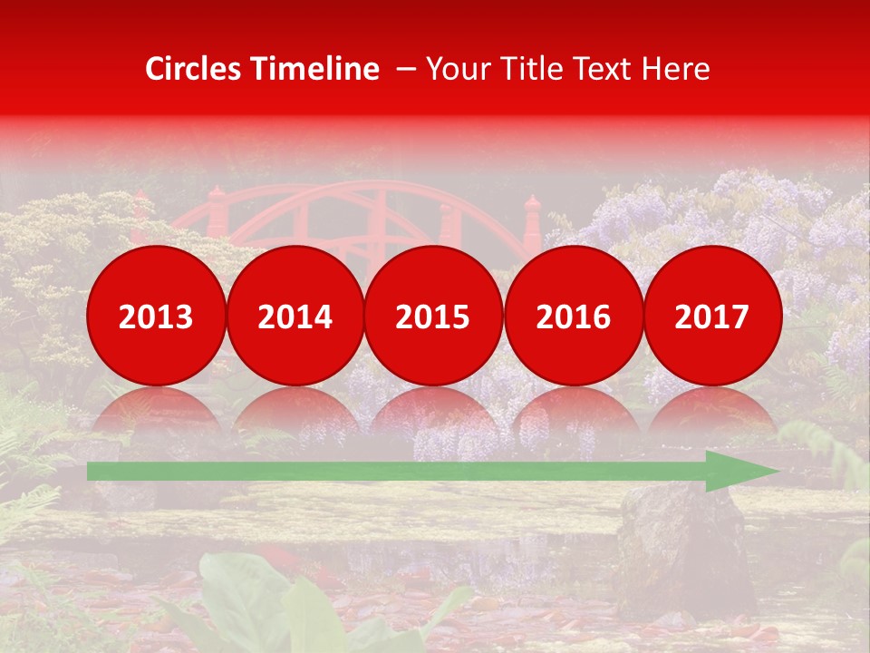 Pond House Garden PowerPoint Template