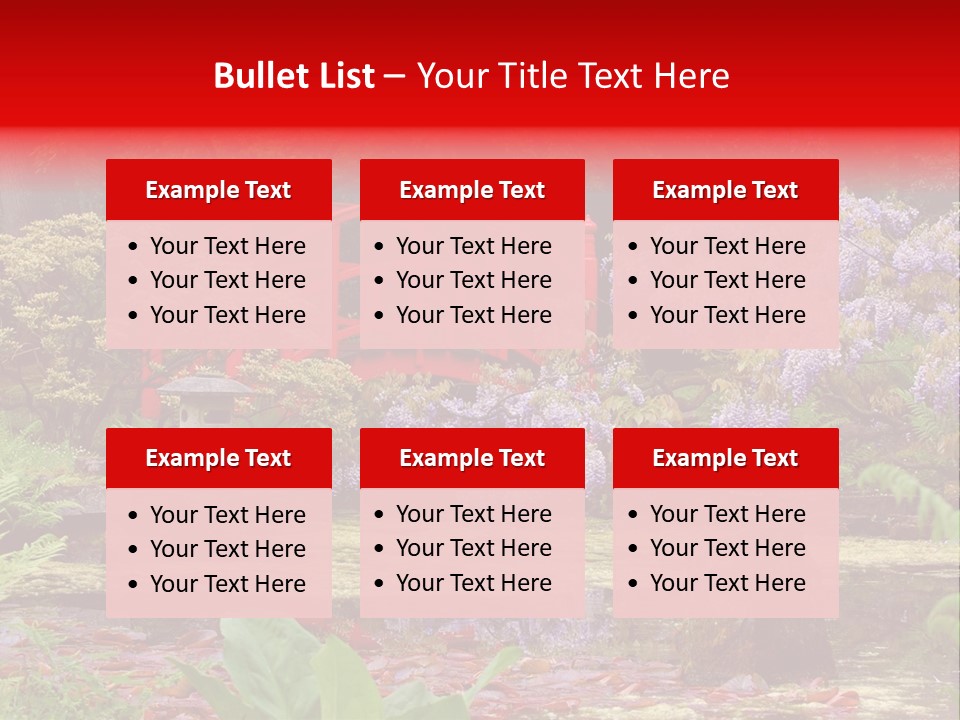 Pond House Garden PowerPoint Template