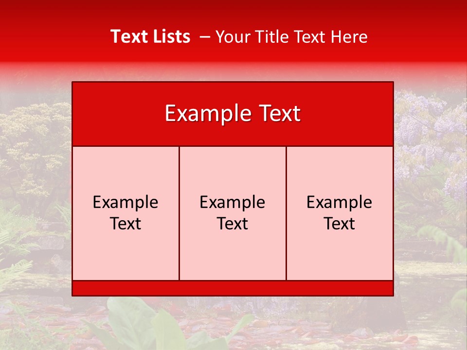 Pond House Garden PowerPoint Template