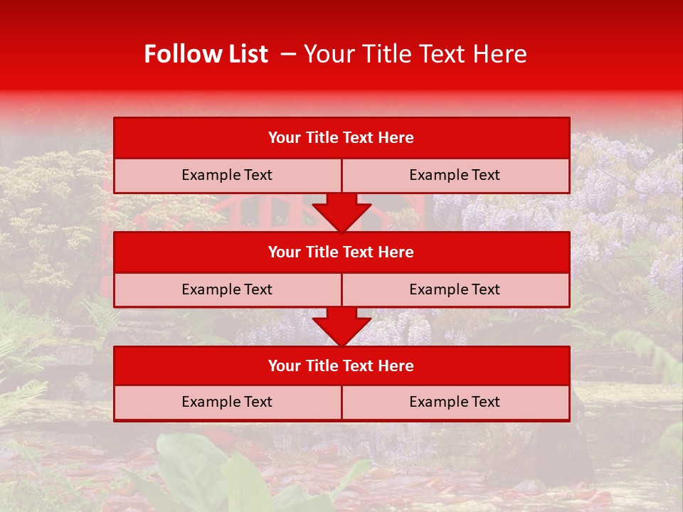 Pond House Garden PowerPoint Template