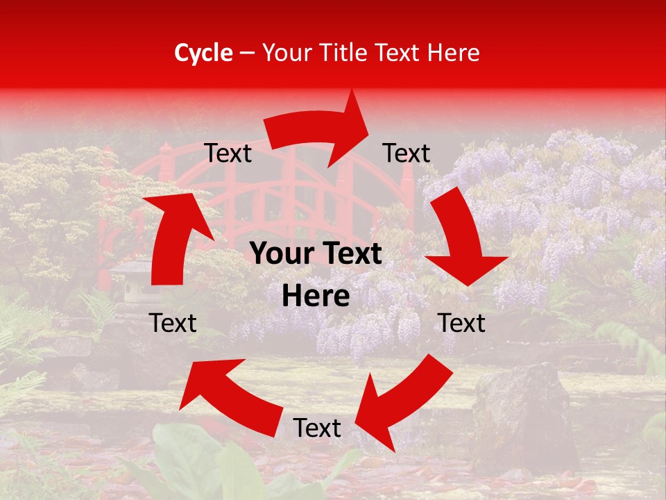 Pond House Garden PowerPoint Template
