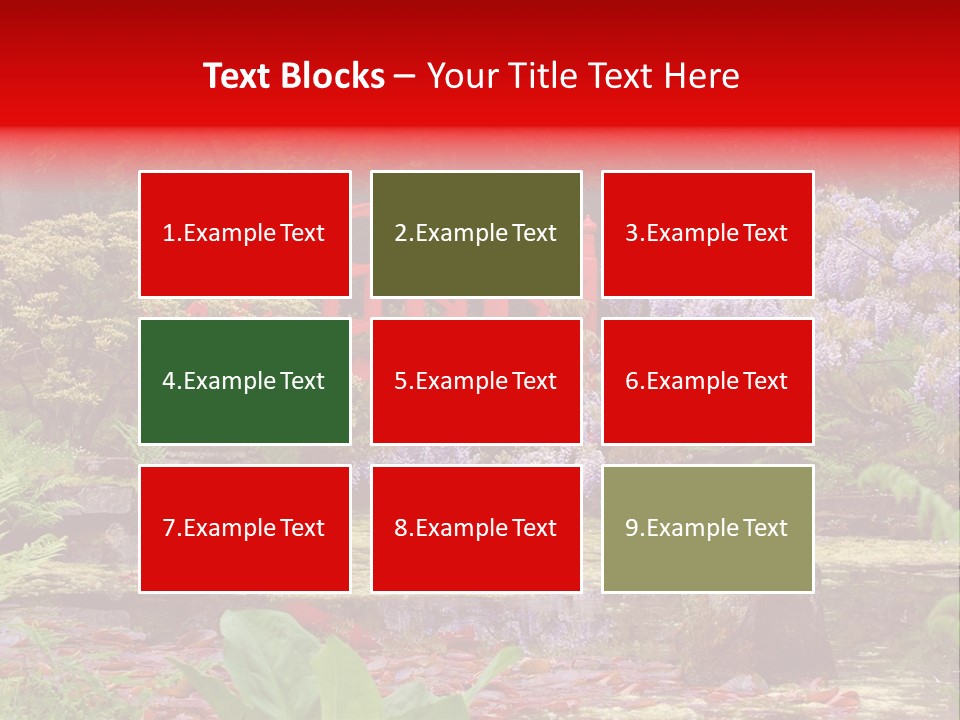 Pond House Garden PowerPoint Template