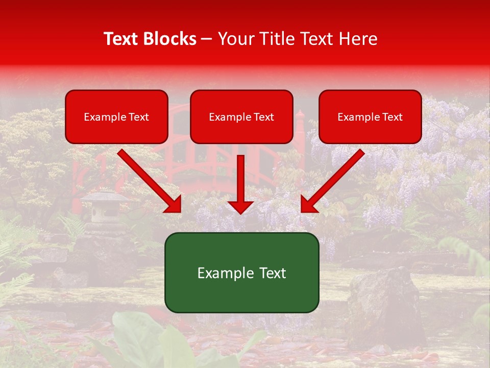 Pond House Garden PowerPoint Template