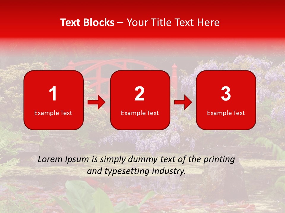 Pond House Garden PowerPoint Template