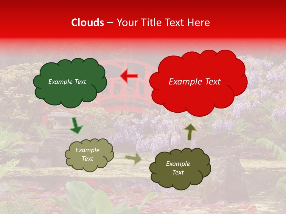 Pond House Garden PowerPoint Template