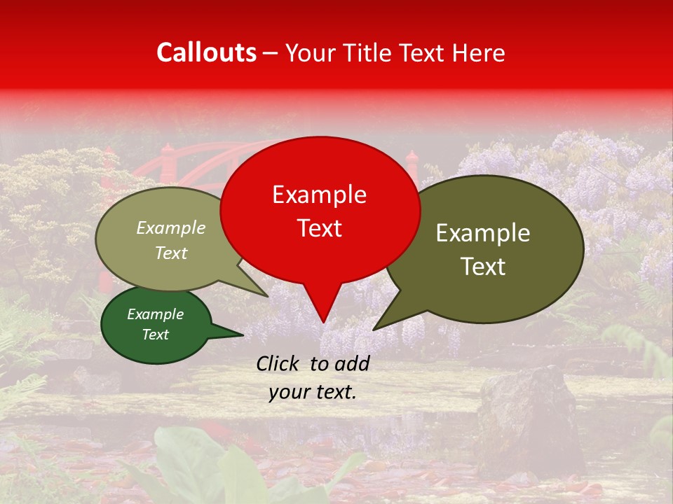 Pond House Garden PowerPoint Template