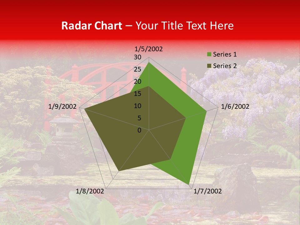 Pond House Garden PowerPoint Template