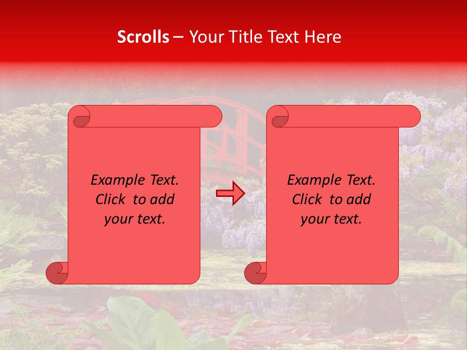 Pond House Garden PowerPoint Template