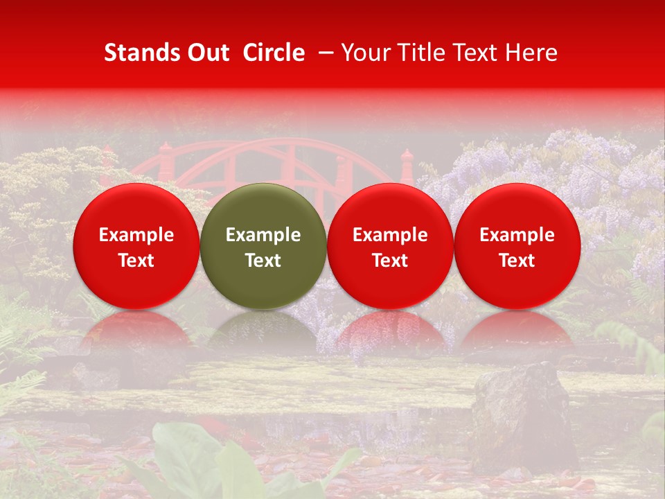 Pond House Garden PowerPoint Template