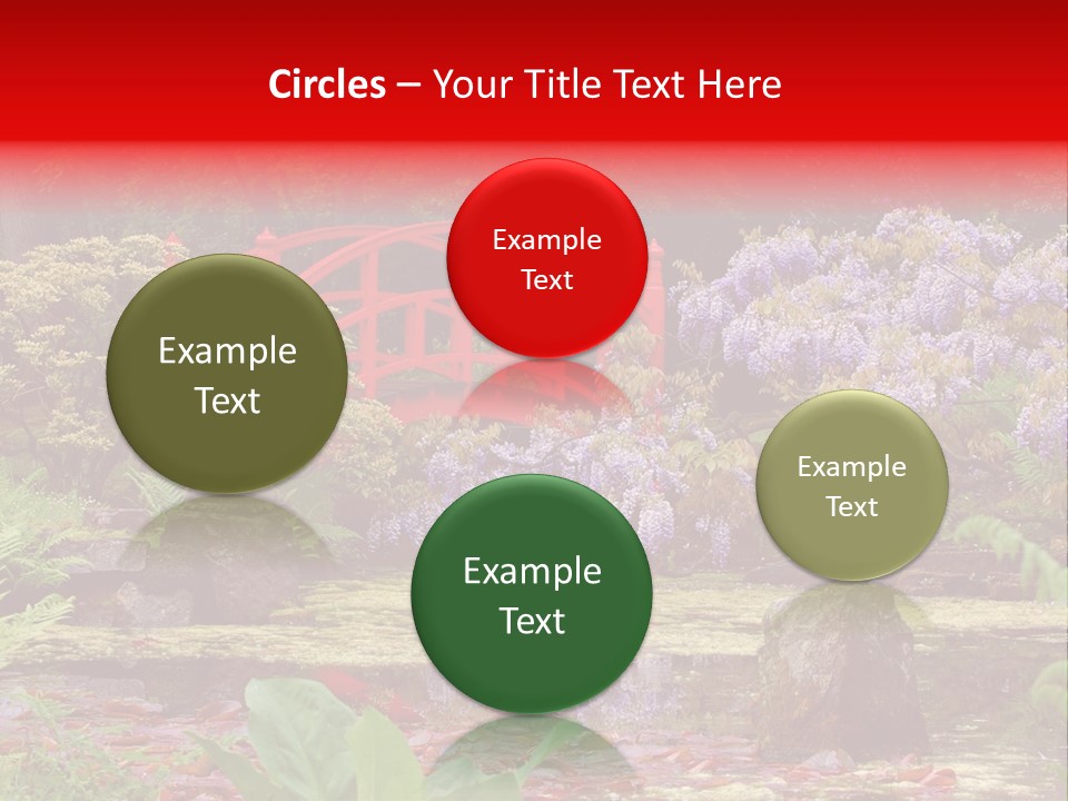 Pond House Garden PowerPoint Template