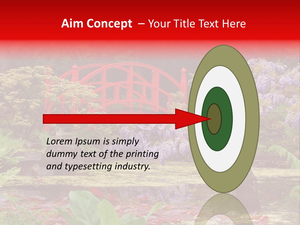 Pond House Garden PowerPoint Template