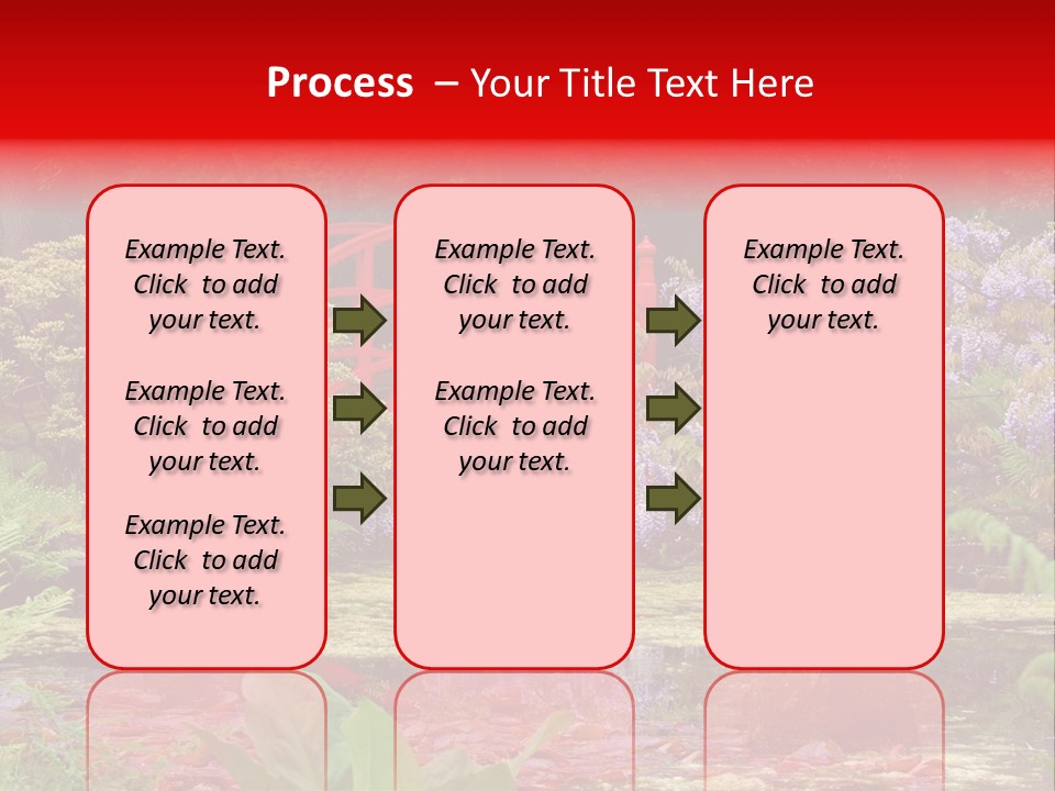 Pond House Garden PowerPoint Template