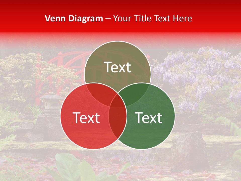 Pond House Garden PowerPoint Template