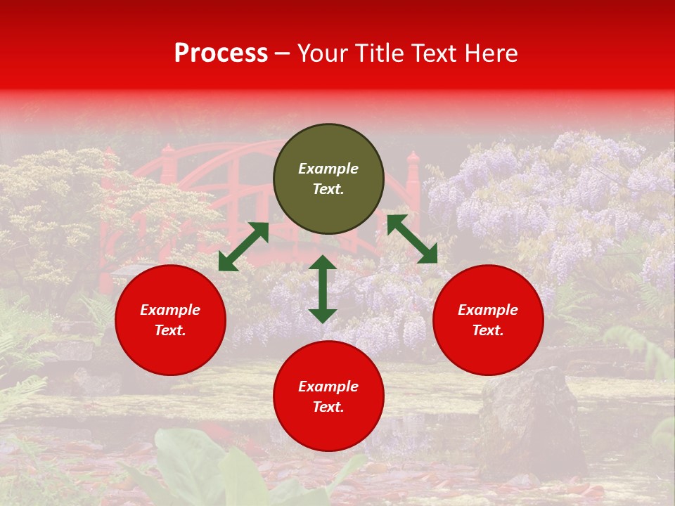 Pond House Garden PowerPoint Template