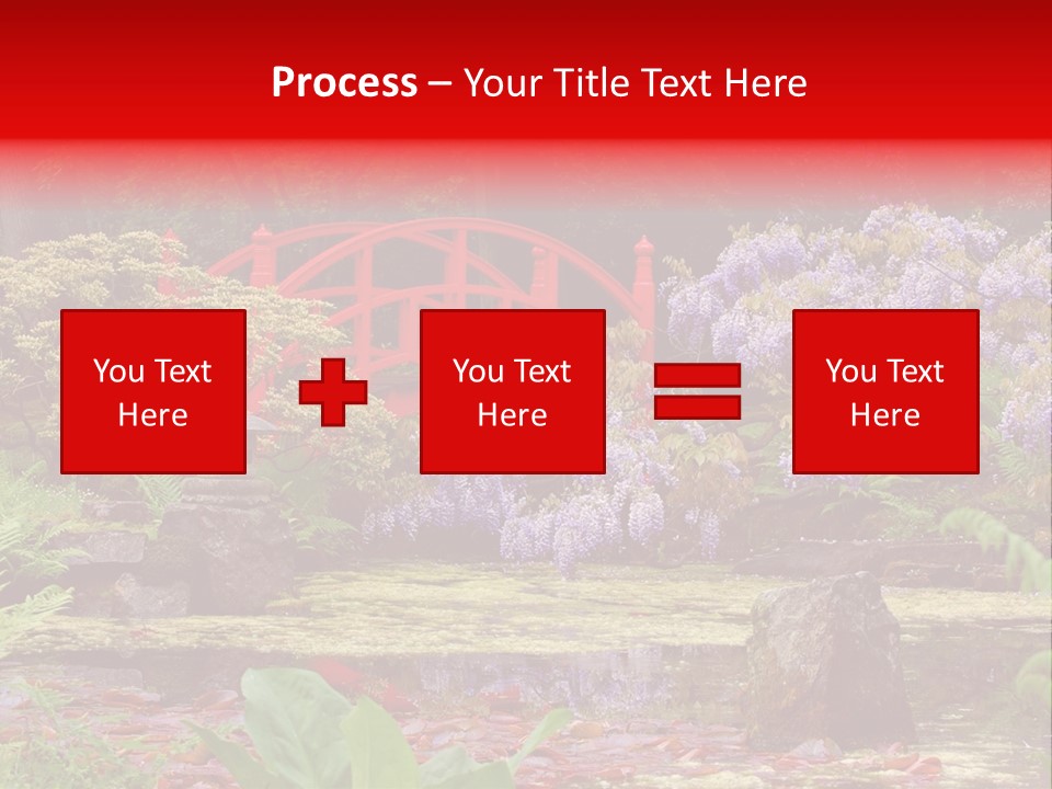 Pond House Garden PowerPoint Template