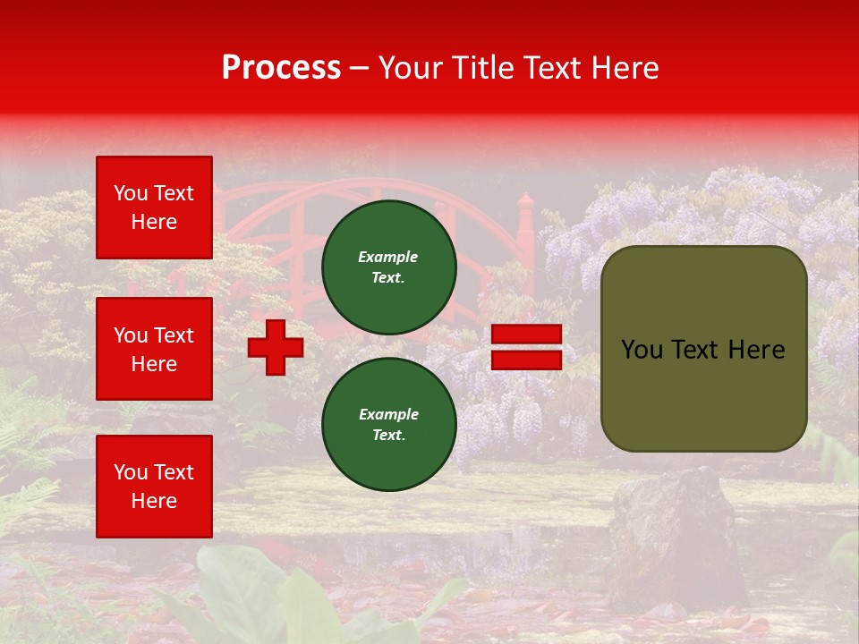 Pond House Garden PowerPoint Template