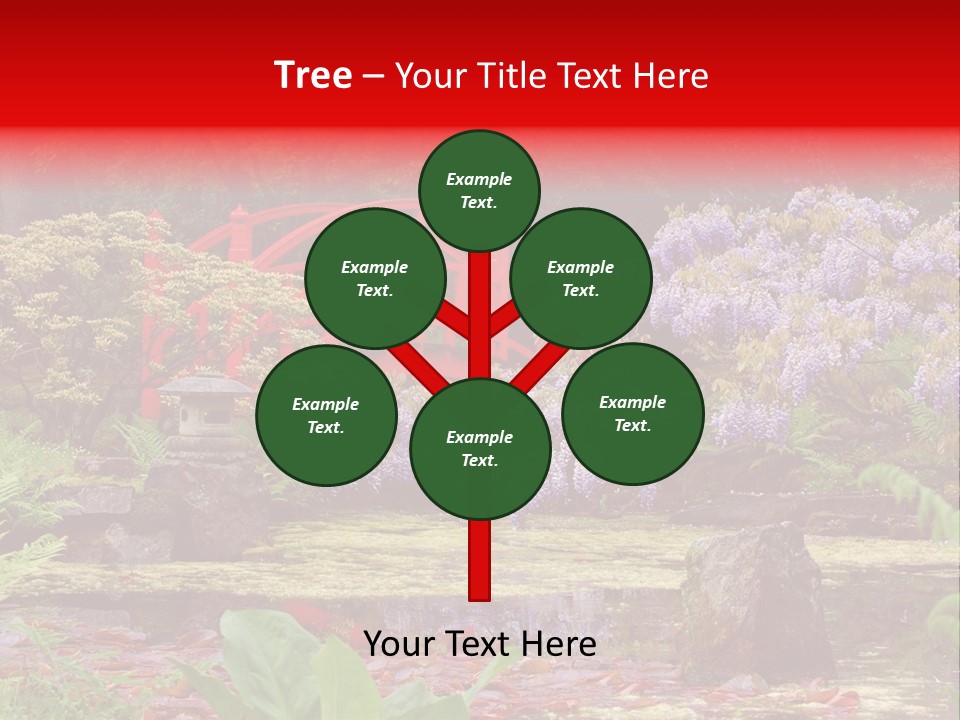 Pond House Garden PowerPoint Template