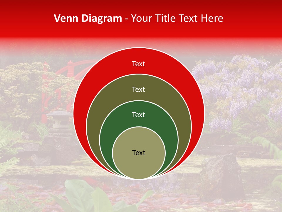 Pond House Garden PowerPoint Template