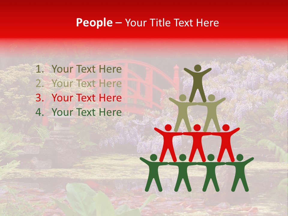 Pond House Garden PowerPoint Template