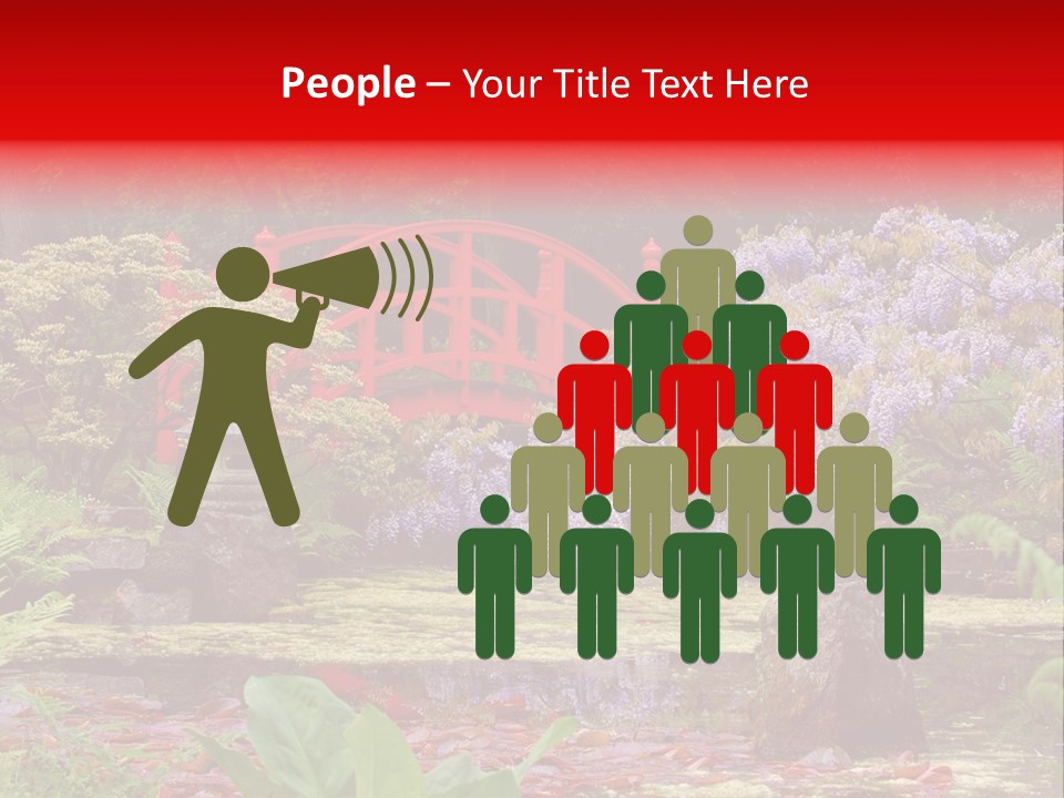 Pond House Garden PowerPoint Template