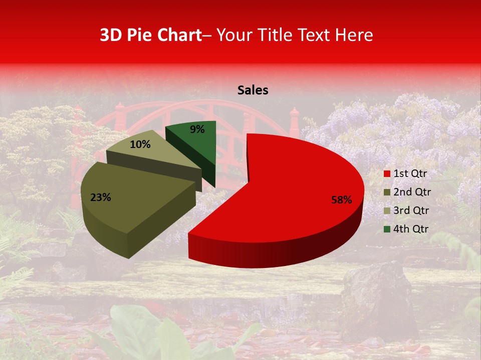 Pond House Garden PowerPoint Template