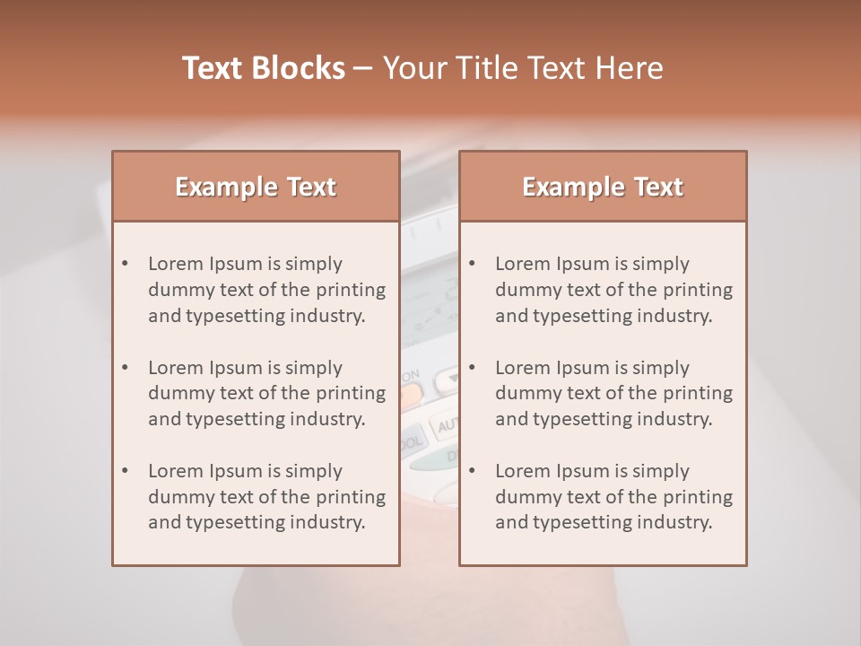 Handle Conditioner Device PowerPoint Template