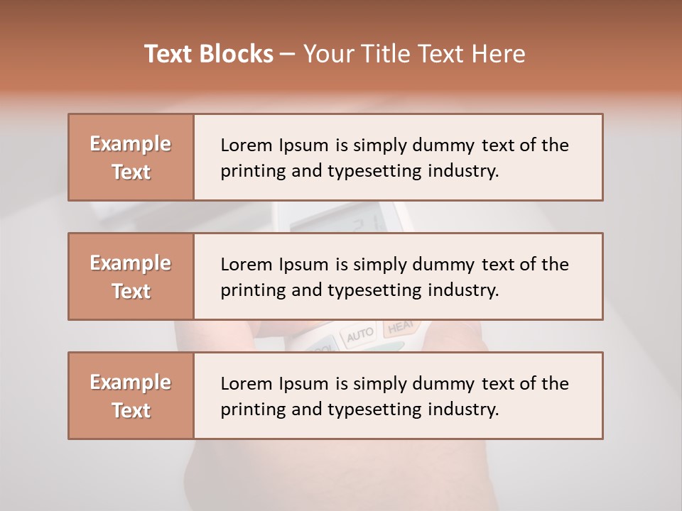 Handle Conditioner Device PowerPoint Template