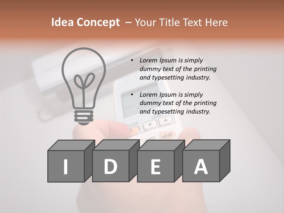 Handle Conditioner Device PowerPoint Template