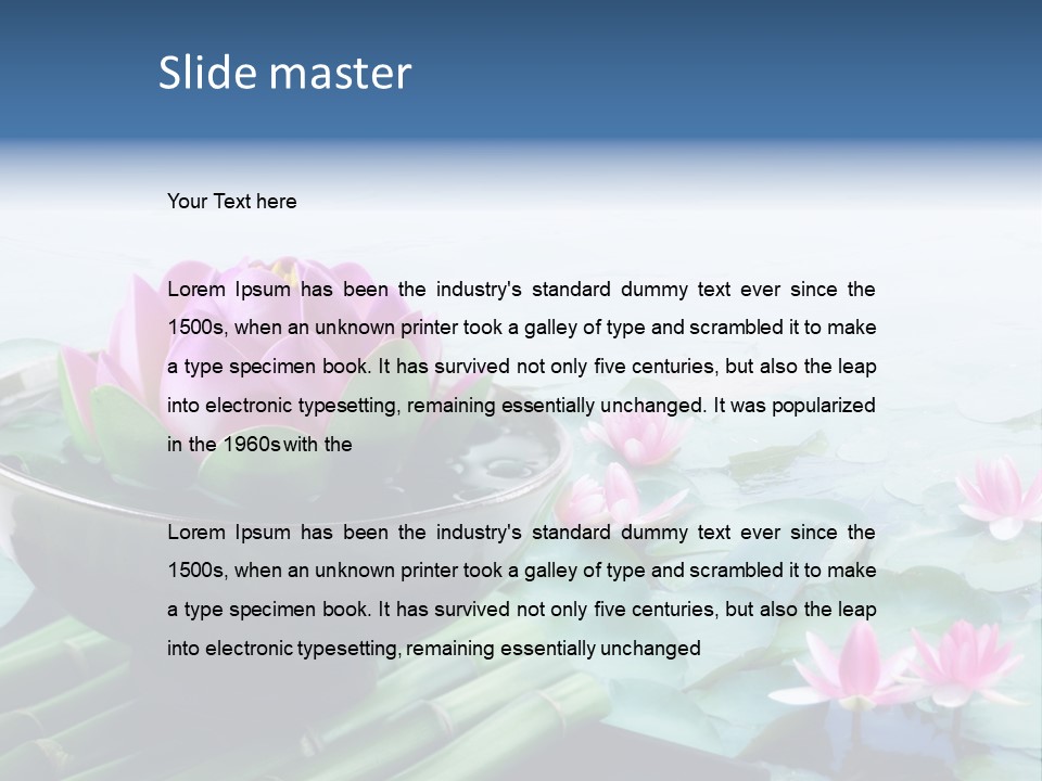 Relax Copy Flower PowerPoint Template