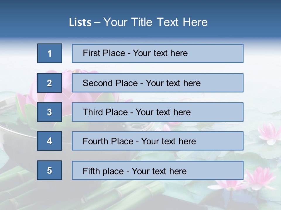 Relax Copy Flower PowerPoint Template
