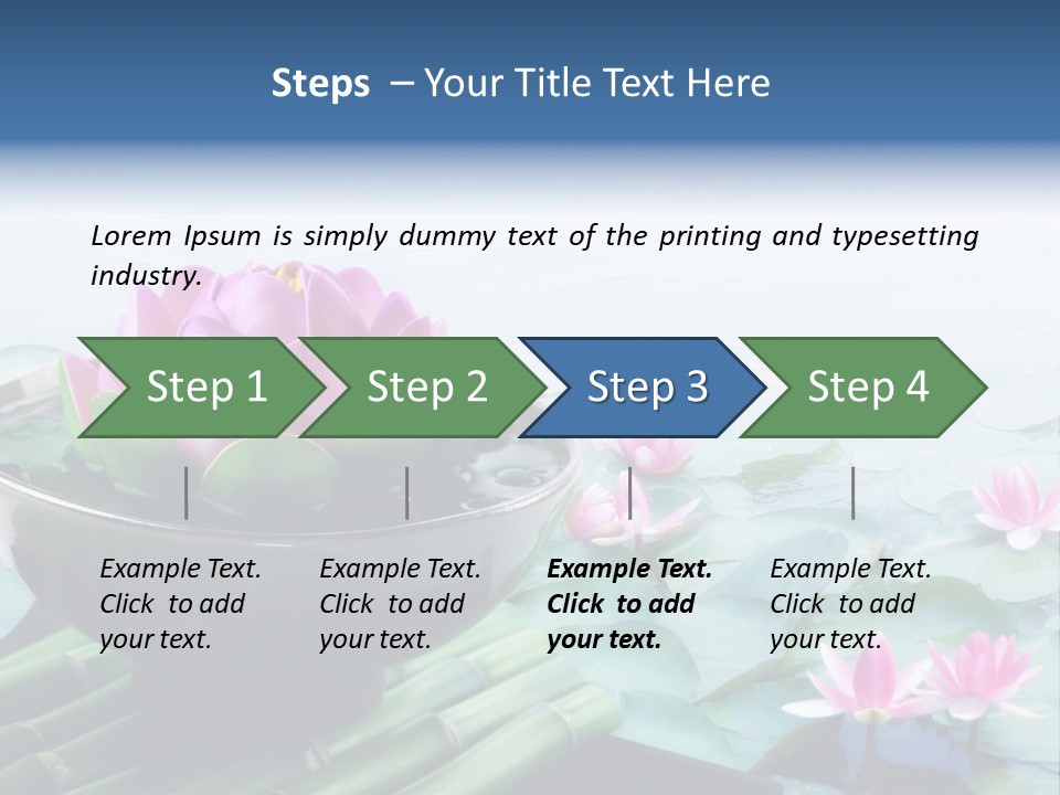 Relax Copy Flower PowerPoint Template