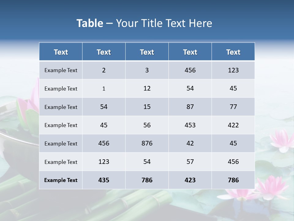 Relax Copy Flower PowerPoint Template