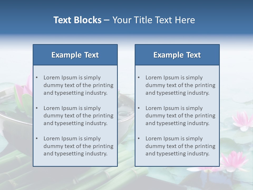 Relax Copy Flower PowerPoint Template
