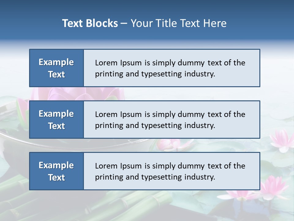Relax Copy Flower PowerPoint Template
