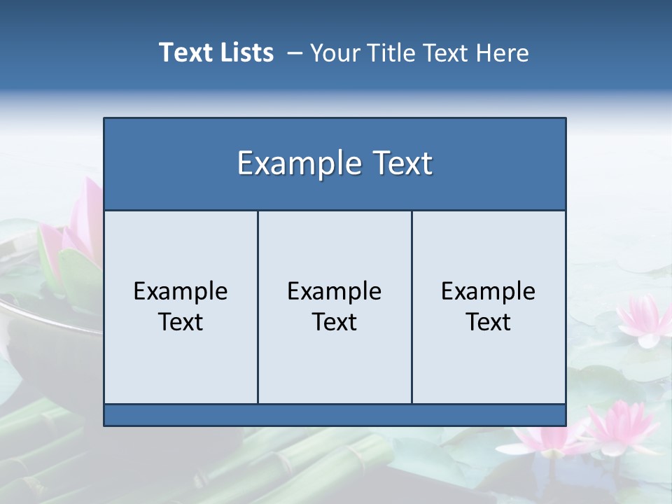Relax Copy Flower PowerPoint Template