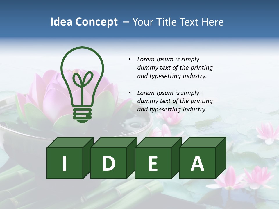Relax Copy Flower PowerPoint Template