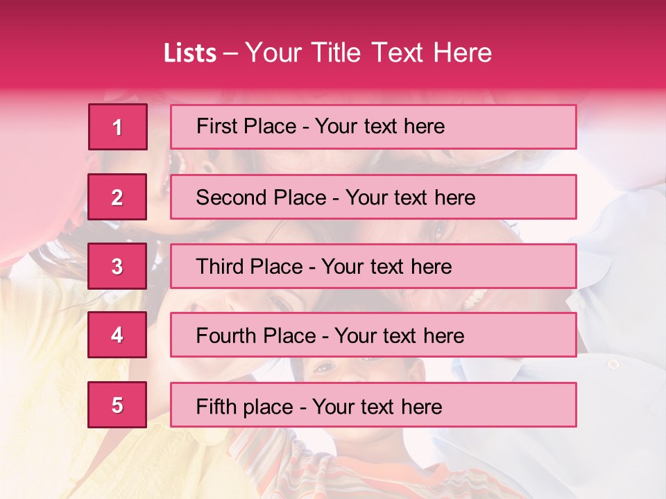 Girl Smiling Child PowerPoint Template