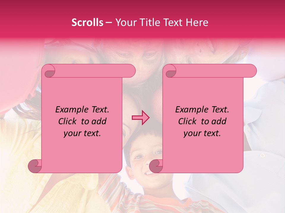 Girl Smiling Child PowerPoint Template