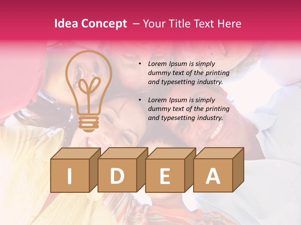 Girl Smiling Child PowerPoint Template