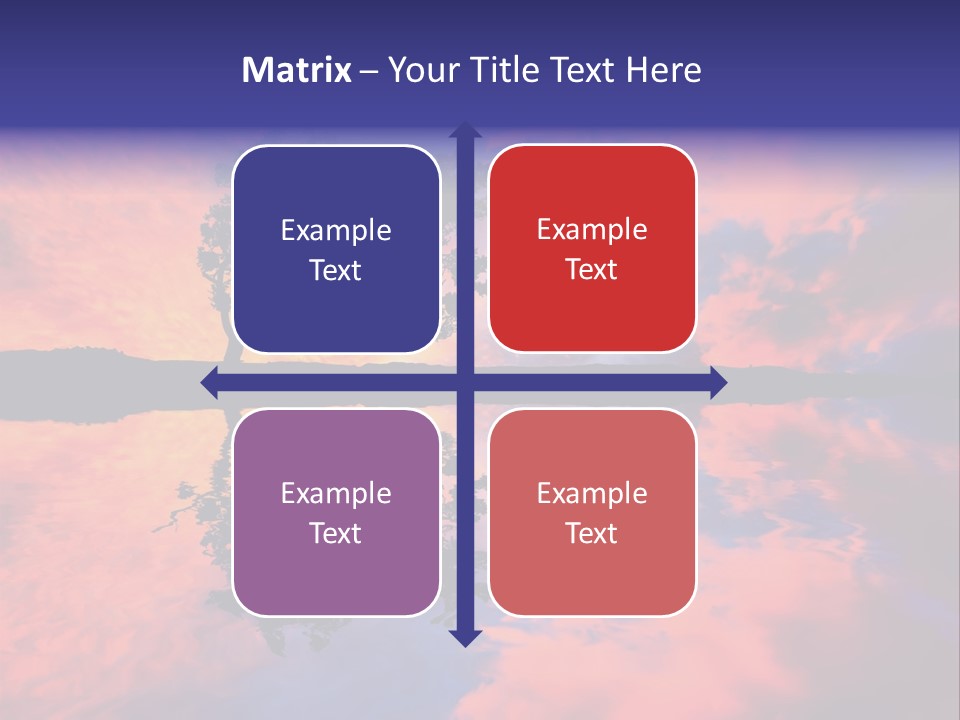 A Tree In The Middle Of A Body Of Water PowerPoint Template