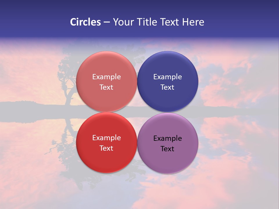 A Tree In The Middle Of A Body Of Water PowerPoint Template