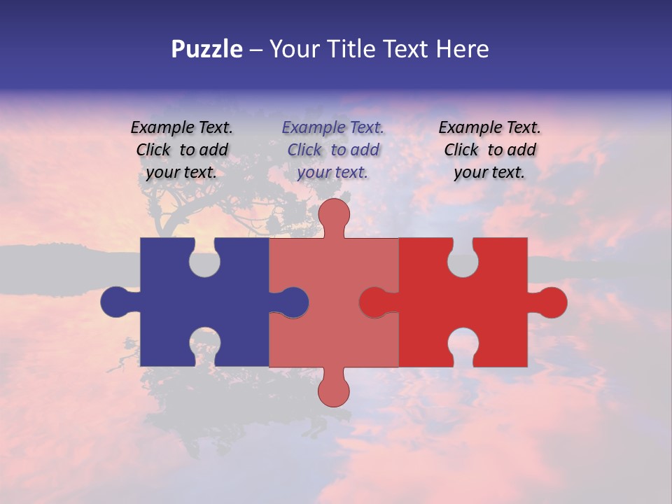 A Tree In The Middle Of A Body Of Water PowerPoint Template