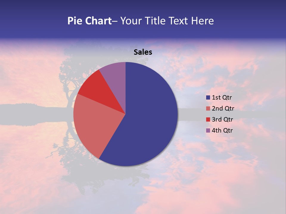 A Tree In The Middle Of A Body Of Water PowerPoint Template