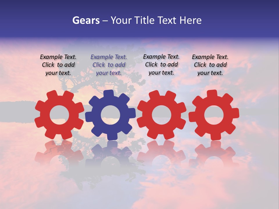 A Tree In The Middle Of A Body Of Water PowerPoint Template