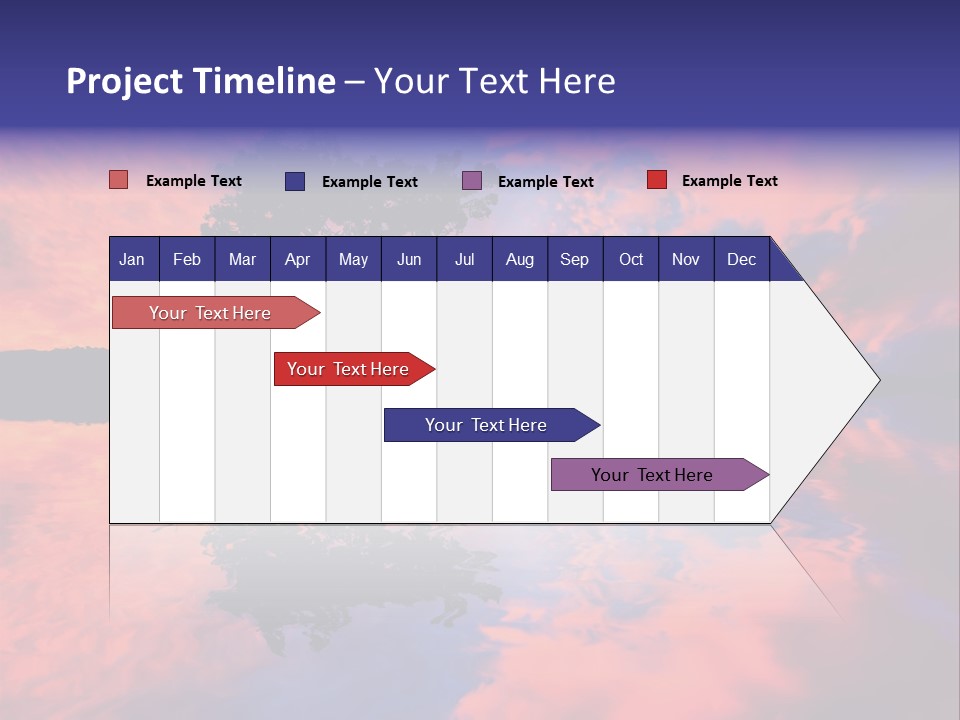 A Tree In The Middle Of A Body Of Water PowerPoint Template