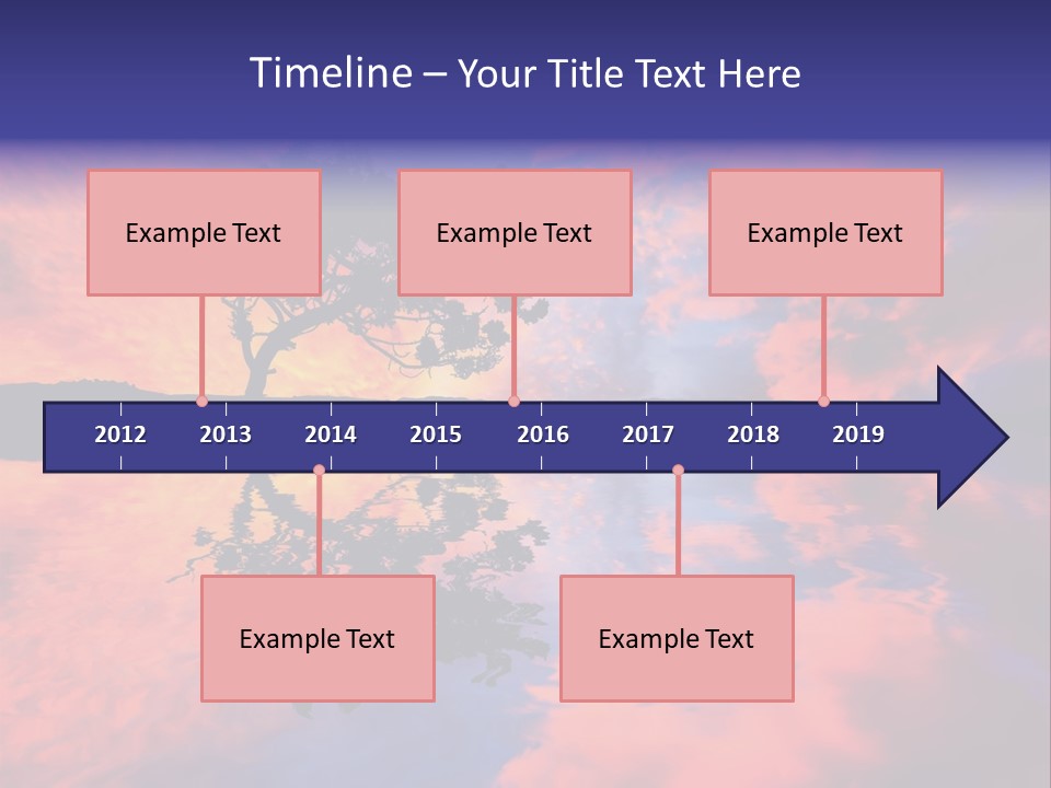 A Tree In The Middle Of A Body Of Water PowerPoint Template