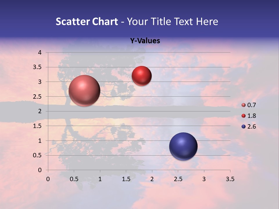A Tree In The Middle Of A Body Of Water PowerPoint Template